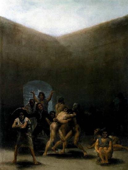 Francisco de goya y Lucientes The Yard of a Madhouse